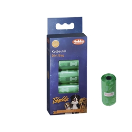 Nobby Tidyup Høm-Høm Poser - Grøn m/bone - 4 Ruller